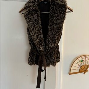 XOXO Y2K Faux Fur Vest
